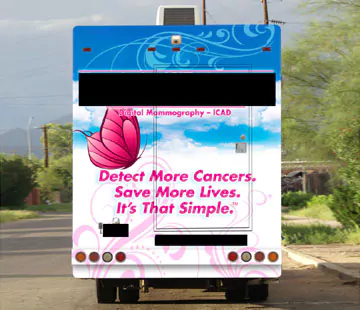 Mobile mammography coach