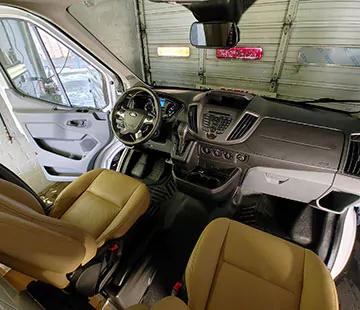 Van Front Interior