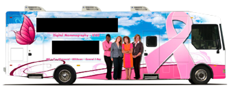 Mobile Mammography Coach Side View
