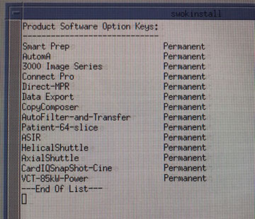 VCT RD Options List